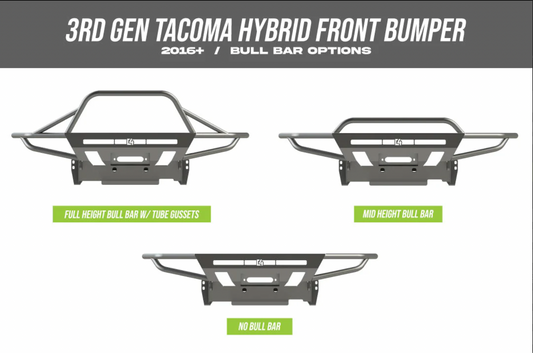 TACOMA HYBRID FRONT BUMPER / 3RD GEN / 2016-2023