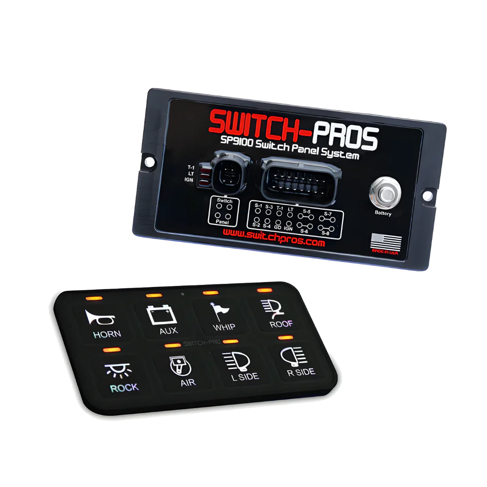 SP-9100 BEZEL STYLE 8-SWITCH PANEL POWER SYSTEM by Switch Pros