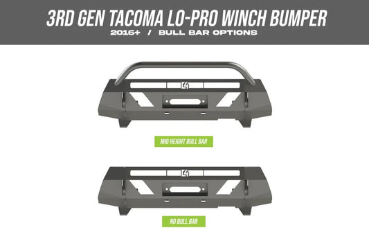 TACOMA FRONT LO-PRO WINCH BUMPER / 3RD GEN / 2016-2023