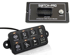 SP-9100 BEZEL STYLE 8-SWITCH PANEL POWER SYSTEM by Switch Pros